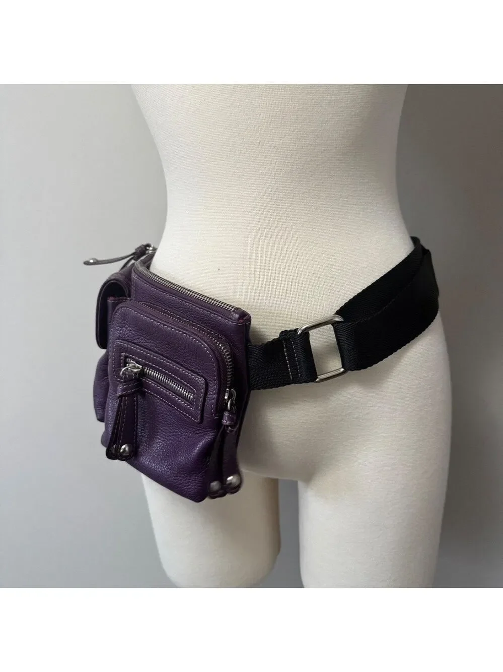 Danier Deep Purple Crossbody Belt Bag